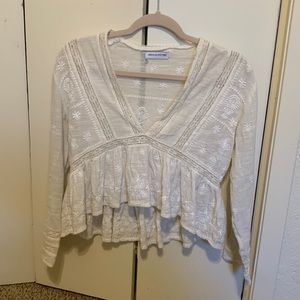 Urban Outfitters Embroidered Top